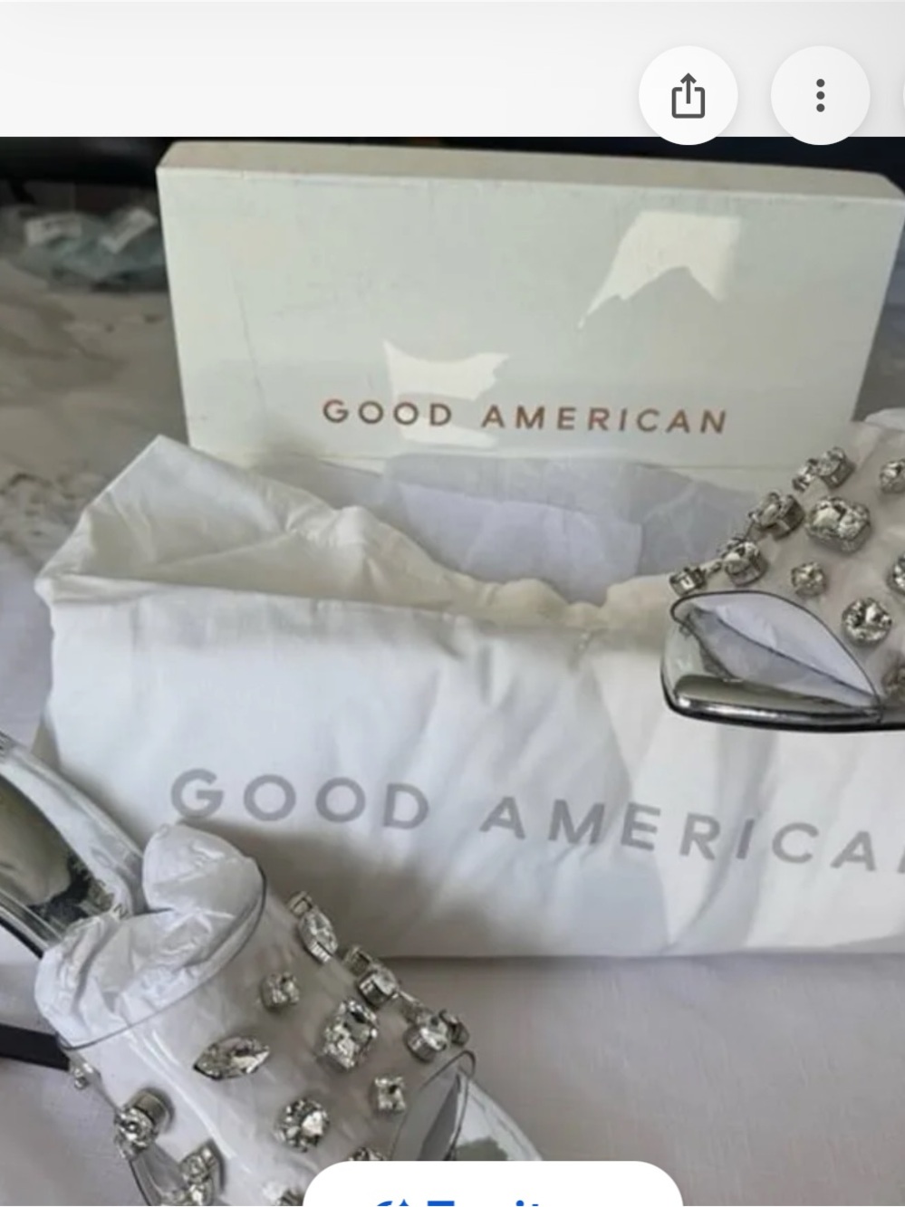 Good American Jeweled Emma Slip Heel